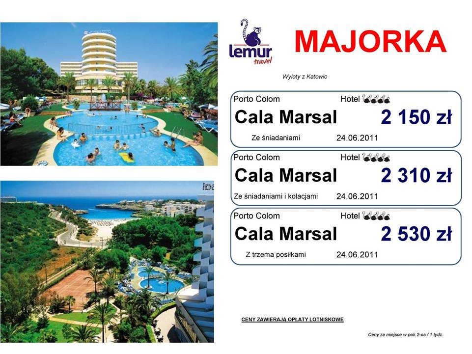 LEMUR POLECA: Hotel Cala Marsal - MAJORKA
