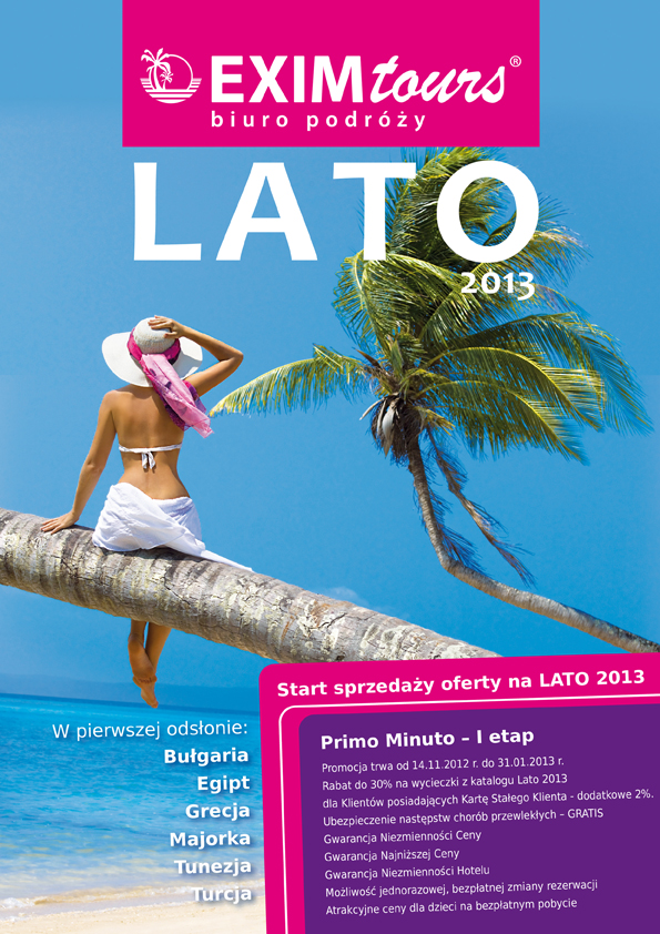 Exim Tours - Lato 2013 - promocja